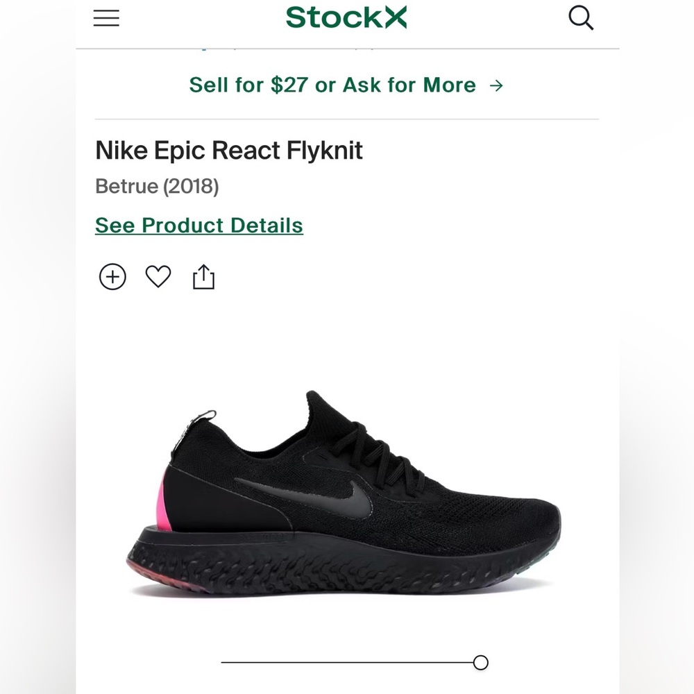COPY - Nike Epic React Flyknit (be true)